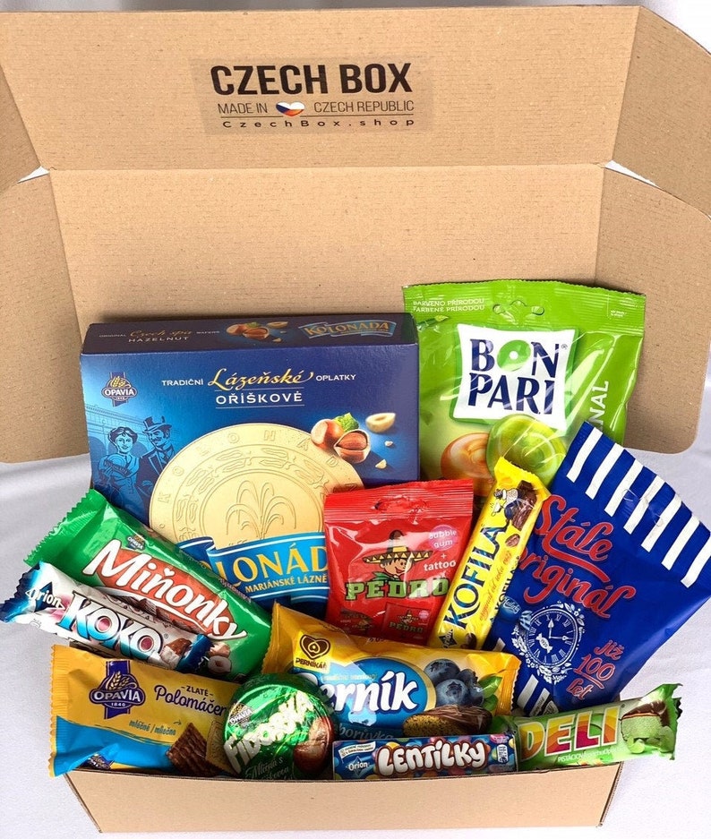 CzechBox Start delicious Czech mystery food box, european candy, snacks, wafers, biscuits and chocolates image 1