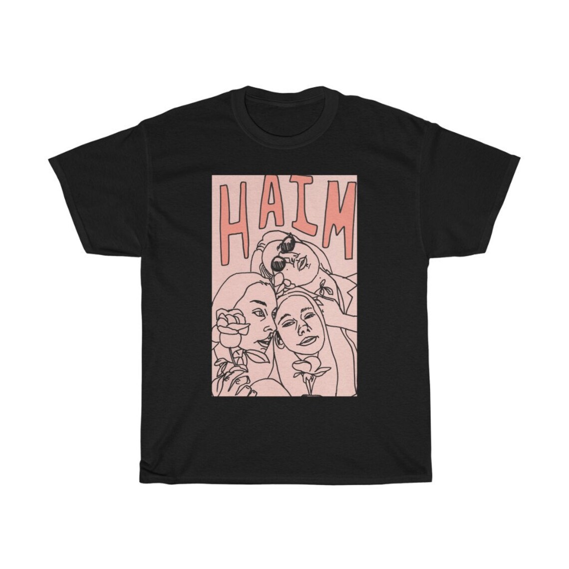 Haim with flowers Classic TShirt haimhaimthebanddanielle Etsy