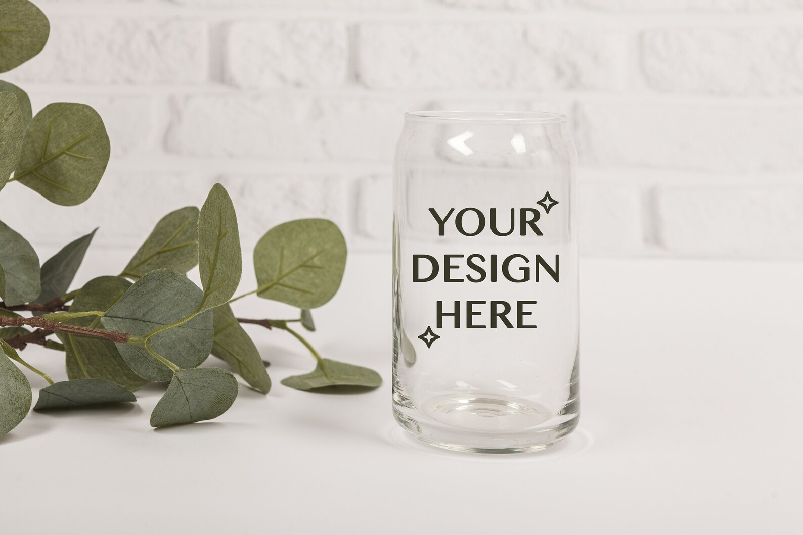 Libbey Glass Can Mockup Glass Beer Can Mockup Libbey Glass Etsy