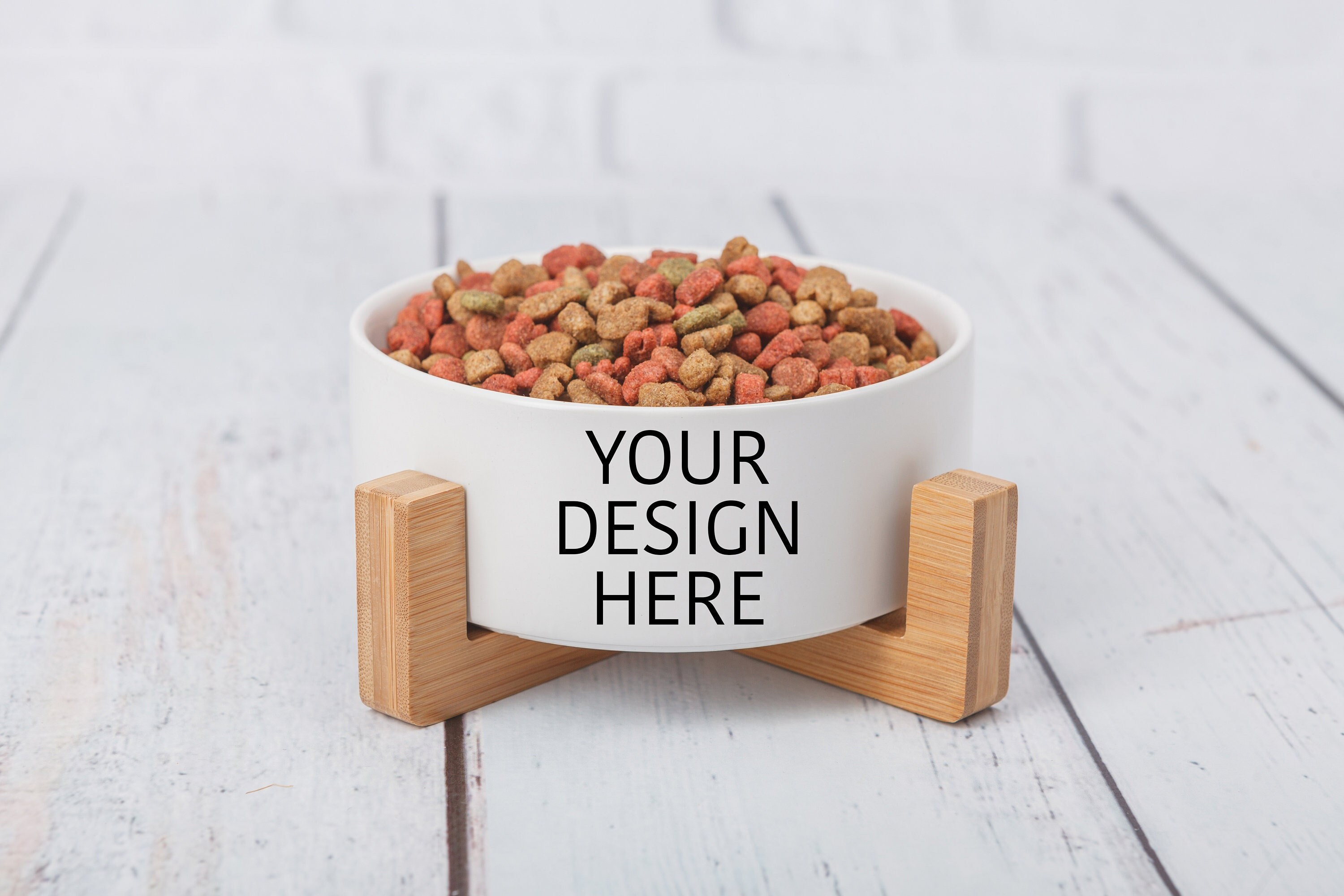 Pet Bowl Mockup White Dog Bowl Mockup Digital Mock up JPG Etsy
