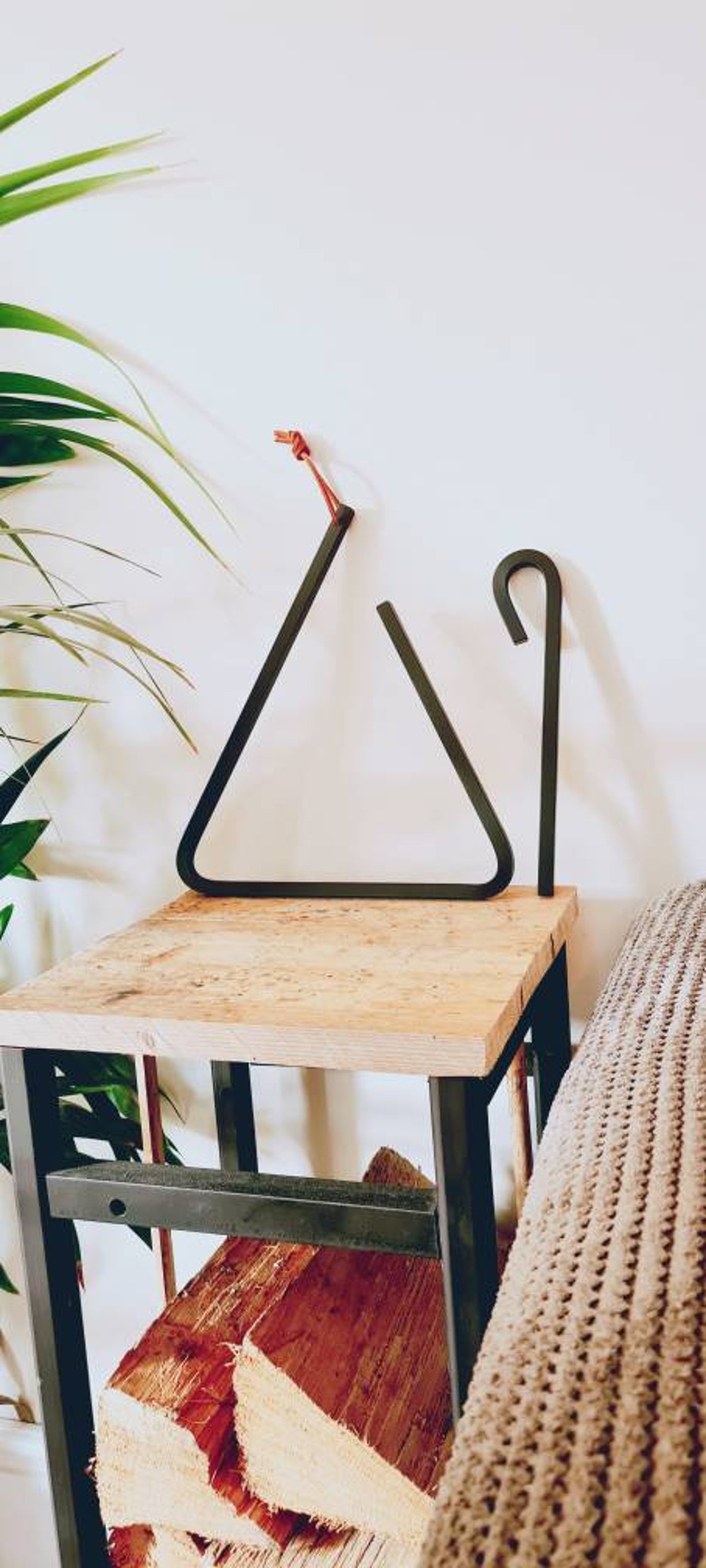 Dinner Time Bell Triangle Industrial Rústico Contemporáneo | Etsy