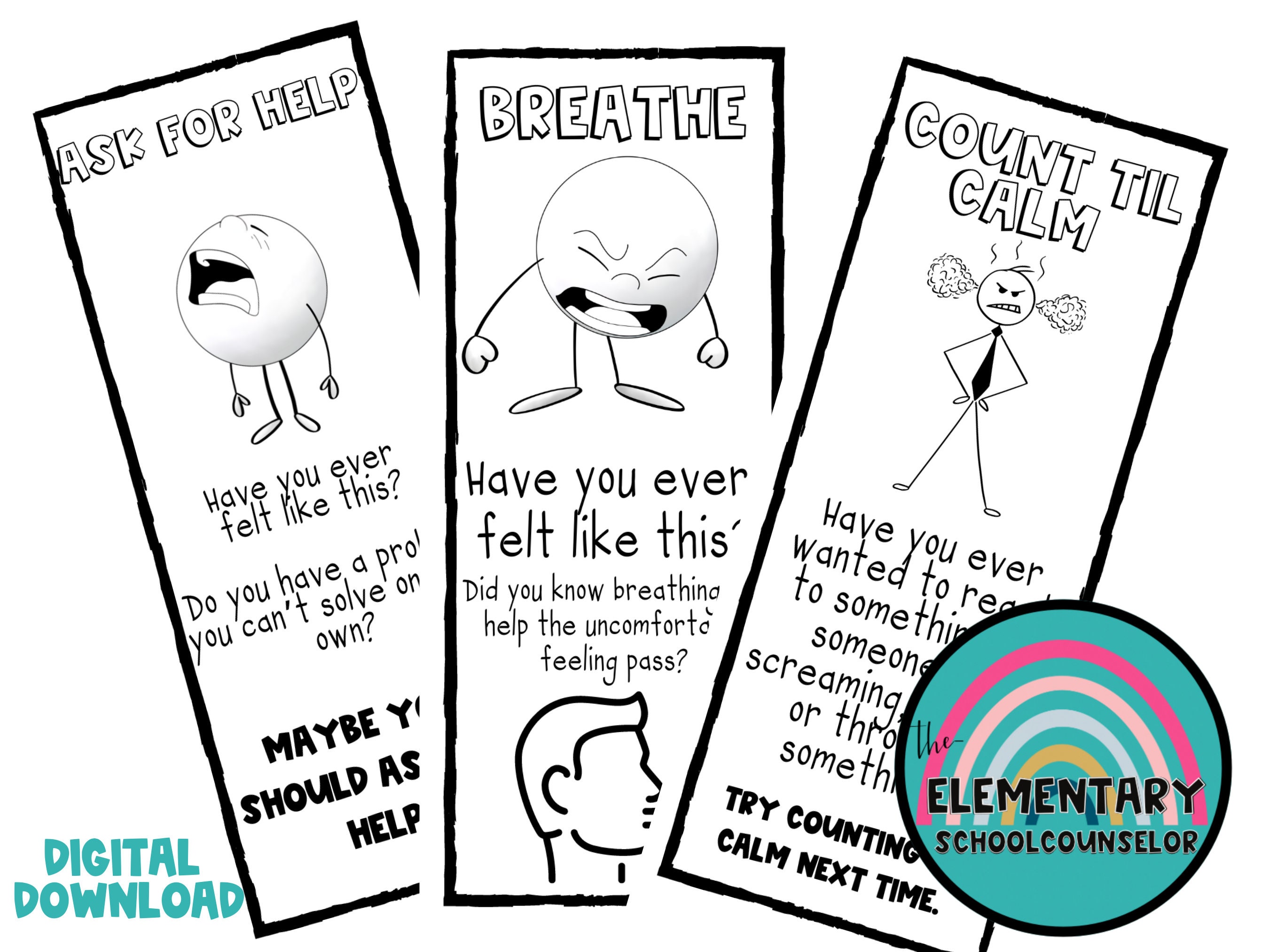 Coping Skills Worksheets Counselor Aides Social Worker Helps - Etsy