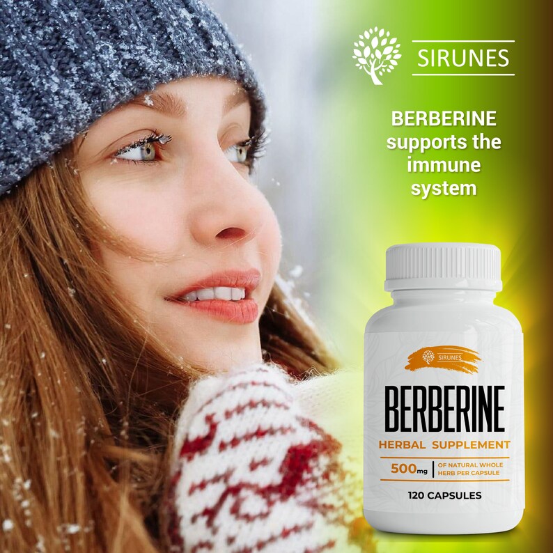 Berberine Herbal Supplement Natural Herb Extract May Help Maintain
