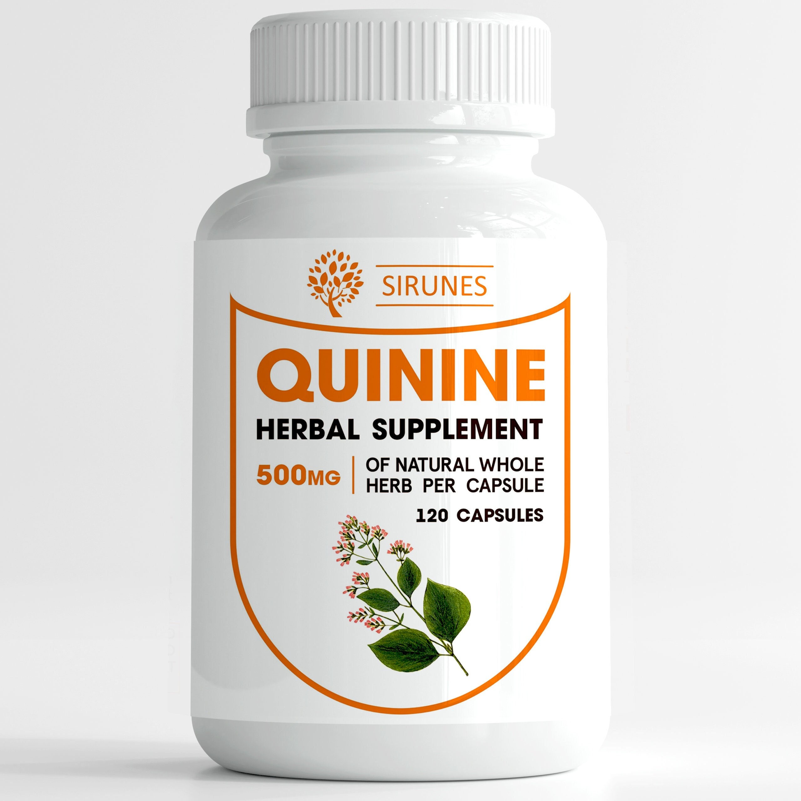 Quinine Capsules 120 Caps - Cinchona Officinalis Bark Herbal Suppleme…