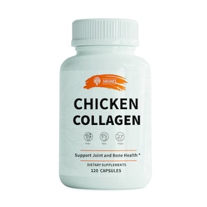 Chicken Collagen Capsules - Type II Collagen Nutritional Supplement for Joint, Skin & Bone Support - 120 Capsules