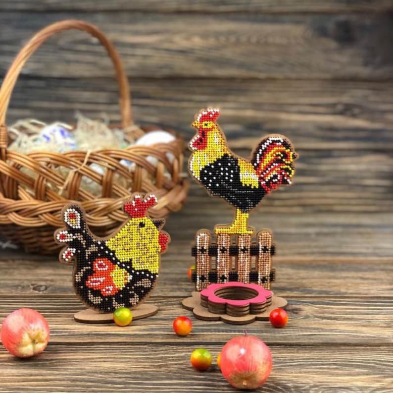 easter embroidery designs,Embroidery bead kit on wood DIY embroidery bead kit on wood egg holder 3,55x6.3