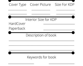 KDP book insert