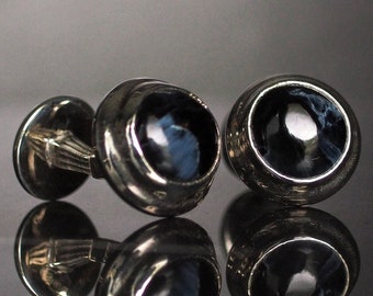 Double Sided Pietersite Solid Sterling Silver Cufflinks
