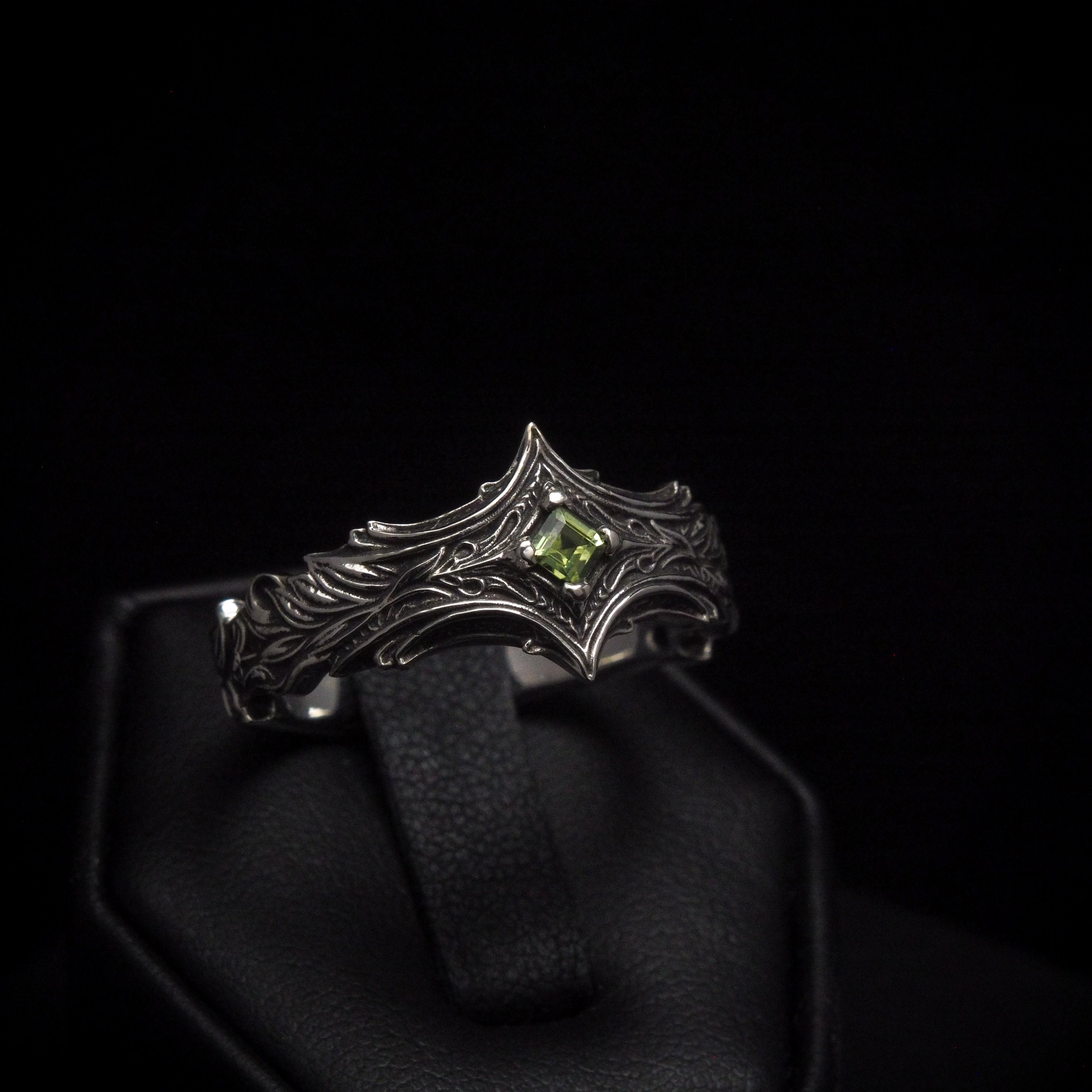 Frenzy - Sterling Silver Ring With Princess Gemstone - Etsy