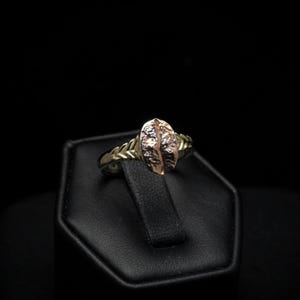 Coffee Bean Ring - 14k Solid Gold