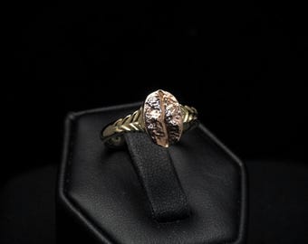 Coffee Bean Ring - 14k Solid Gold