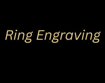 Servicio de grabado de anillos