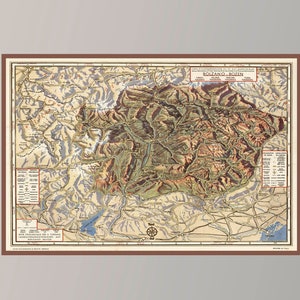 Old Map of Bolzano, Vintage Map Poster, Vintage Pictorial Map,Vintage Map Art ,Poster Print,Canvas Print,Wall Decor,Home Decor