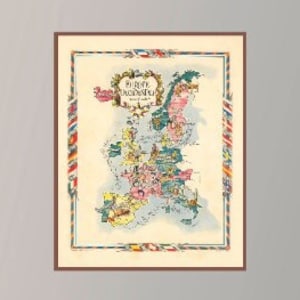 Old Map of Europe Central,Vintage Pictorial Map,Vintage Map Poster,Vintage Map Art,Poster Print,Canvas Print,Wall Decor,Home Decor