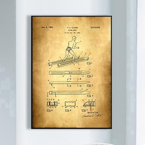 Water Skis Patent Print, Board Game Poster, Framed Art Print, Vintage Poster, Wall Decor, Poster Print, Canvas Print, Gift Idea, Wall Prints