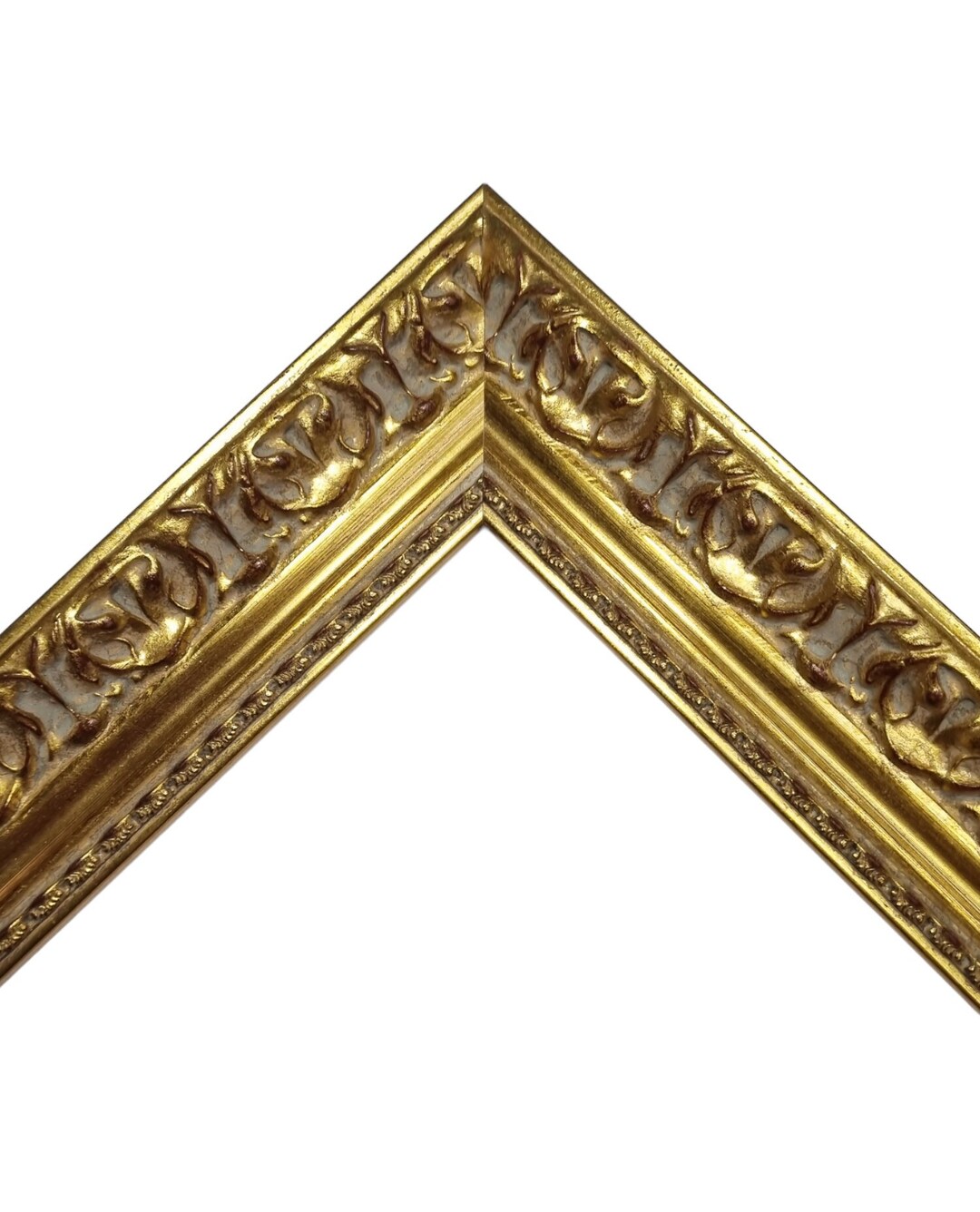 Wooden Photo Frame, Vintage Gold Frame, Wooden Picture Frames, 2 Wide