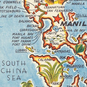 Old Map of Philippine Islands,vintage Pictorial Map,vintage Map Poster ...