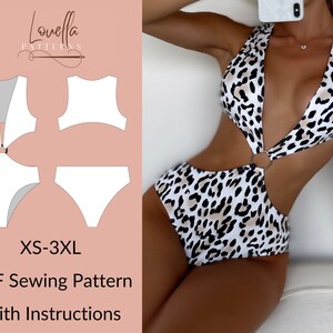 Bikini pattern // Bikini Sewing Pattern For Women // Pattern Swimwear // Swimsuit pattern // Digital PDF Sewing Pattern // Costura Patron