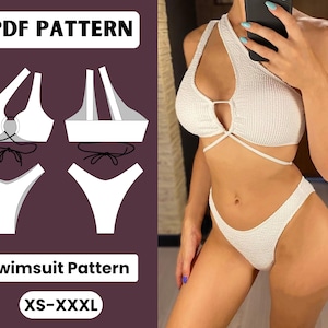 Sewing Pattern | Bikini Bottoms Patterns | Swimsuit Pattern | Patron Maillot De Bain | Swimwear Pattern | Bikini Top Pattern | XS - XXXL