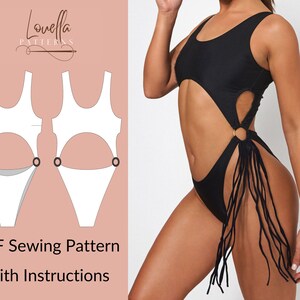 Bikini pattern // Bikini Sewing Pattern For Women // Pattern Swimwear // Swimsuit pattern // Digital PDF Sewing Pattern // Costura Patron