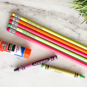 Custom name pencils | Personalized engraved pencils | Inspirational pencils | Affirmation pencils | Custom children’s pencils
