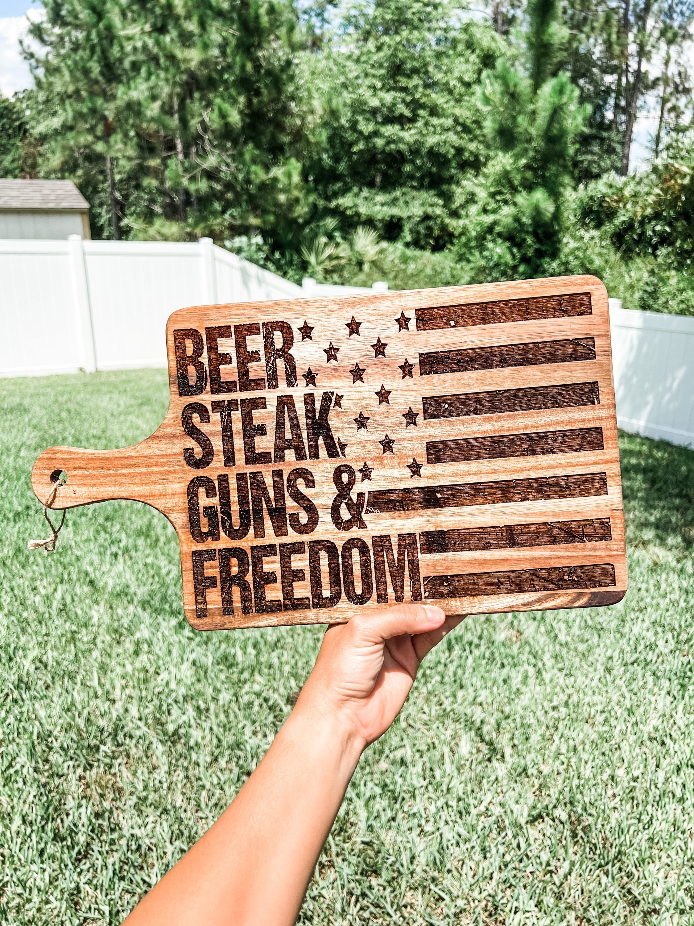 July 4th Cutting Board Forth of July Decor Patriotic Cutting Board - Etsy