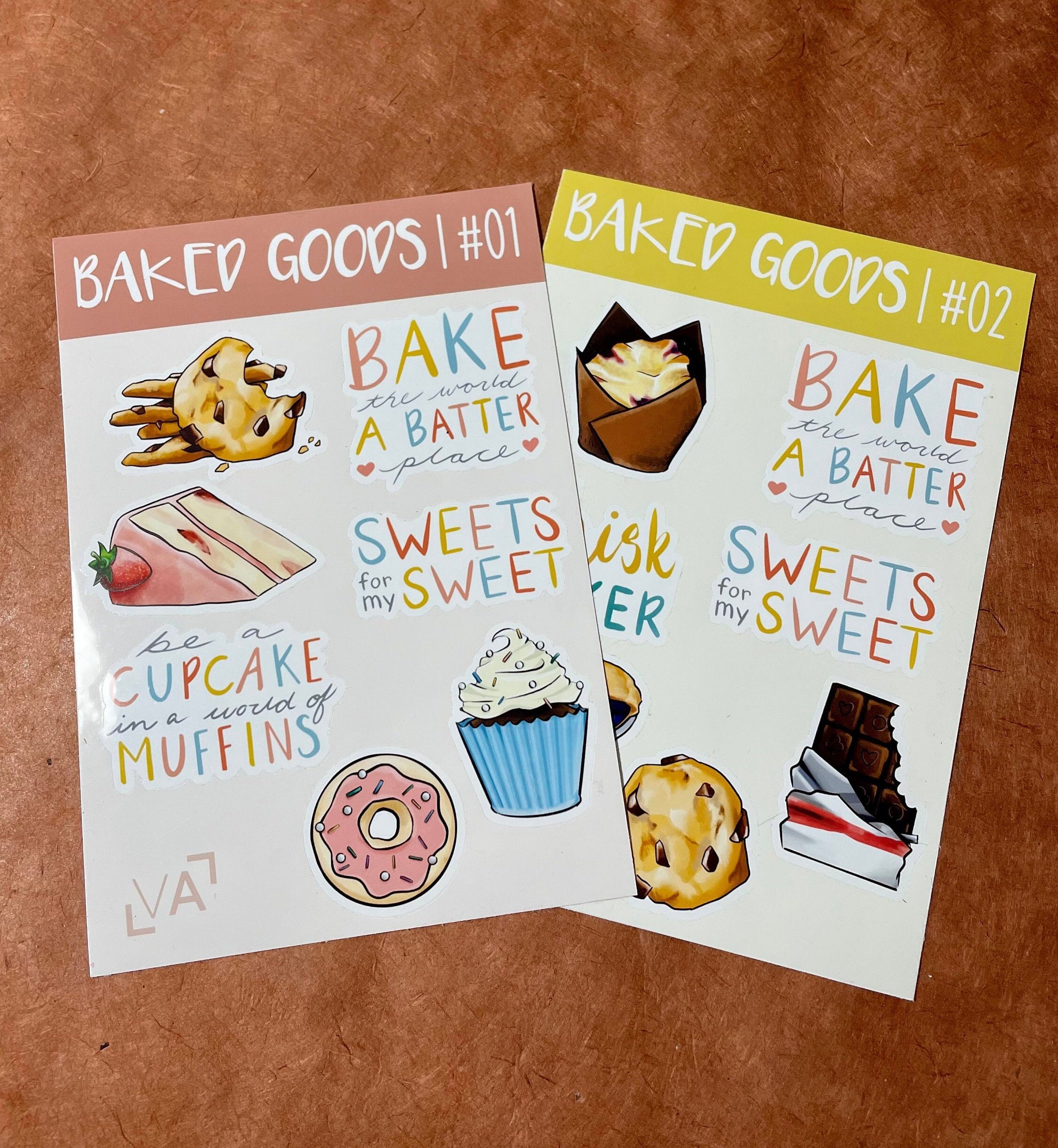 Baked Goods Sticker Sheet Etsy