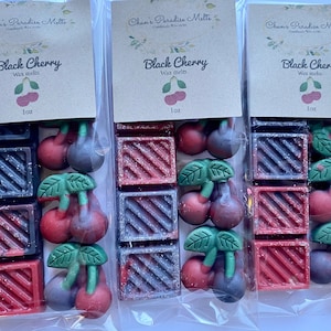 Black Cherry Wax Melts, fruchtige Wachs Melts, Kirschen.