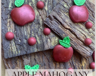 Apple mahogany wax melts, apple candle, wood fragrance, bbw, wax melts
