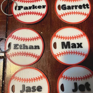 Baseball Tasche Namensschild