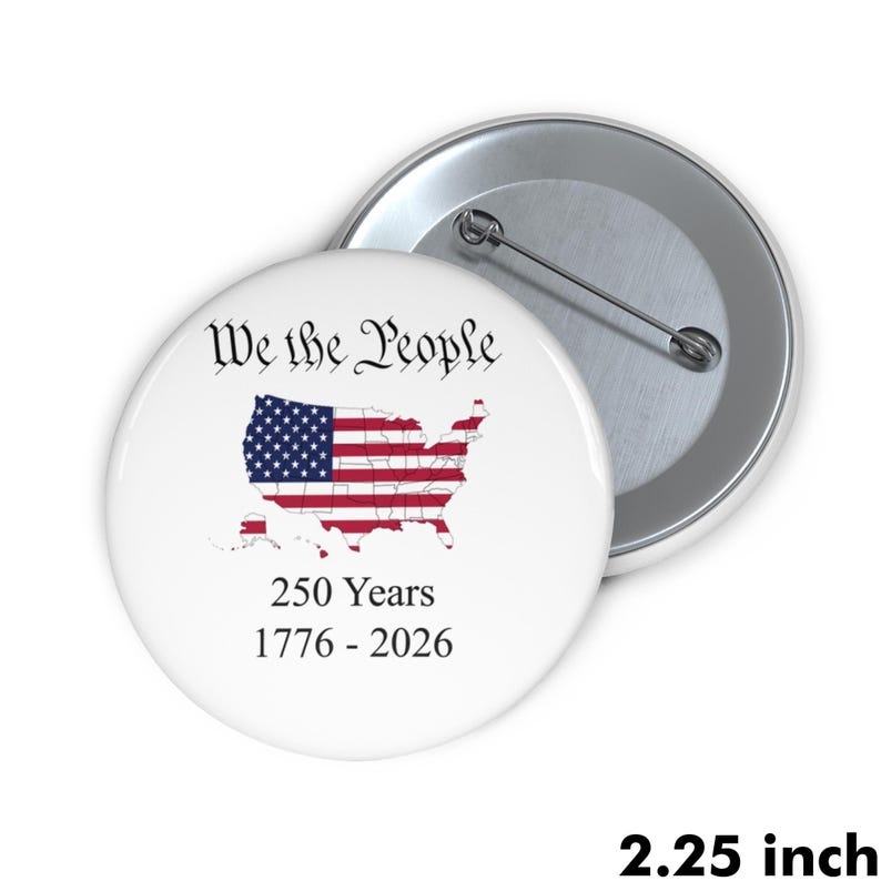 We the People 250 Years of America 1776 – 2026 Pin Button bild 1