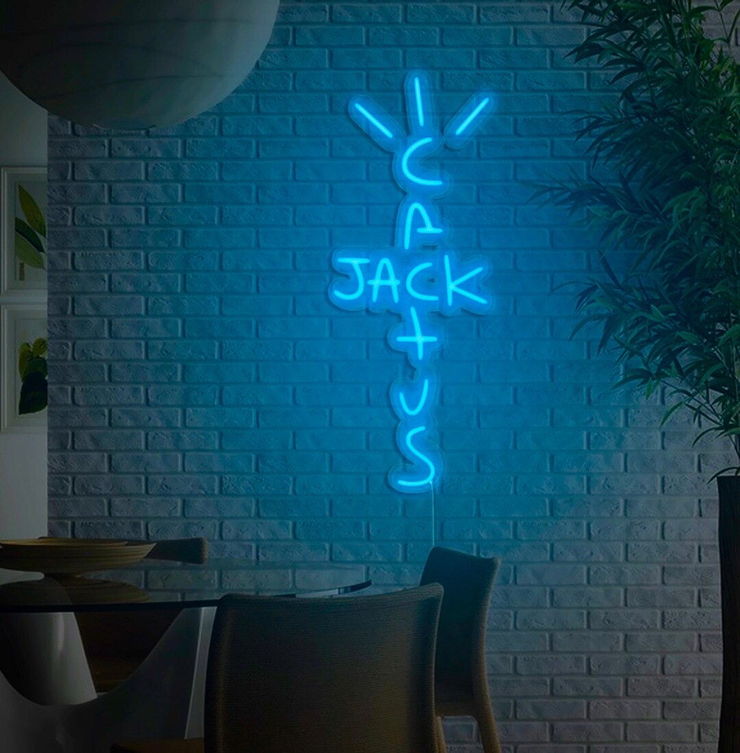 Cactus Jack Neon Sign Cactus Jack Light Cactus Jack Neon Cactus Jack