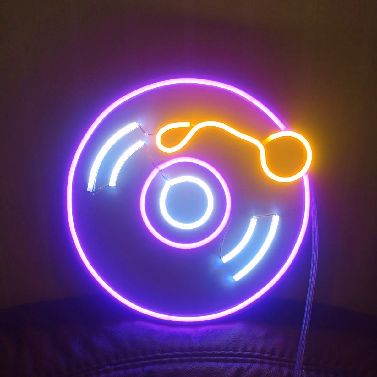 Vinyl Neon Sign Now Playing Neon Sign Bedroom Vinyl Record Etsy