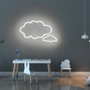 Cloud light, Led Cloud neon sign, Cloud Neon Light, Neon sign cloud, Nursery cloud decor, Neon sign bedroom kids, Kids neon signs