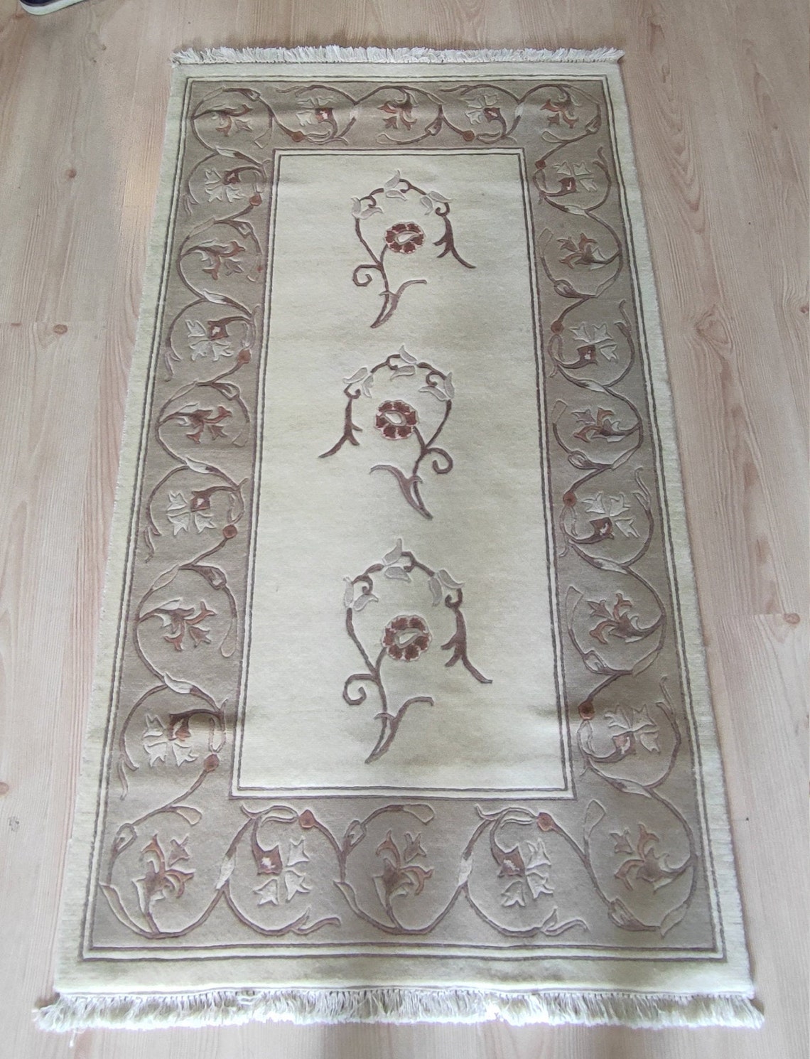 Silk Nepal Rug Traditional Nepal Ancient Carpet Hand Woven Etsy