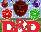 Dragons Dice Game Theme Yard Cards (F581HS)