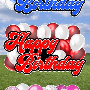 Carte de triage bleue, rouge, rose et blanche pour enseigne HBD (F345FS)
