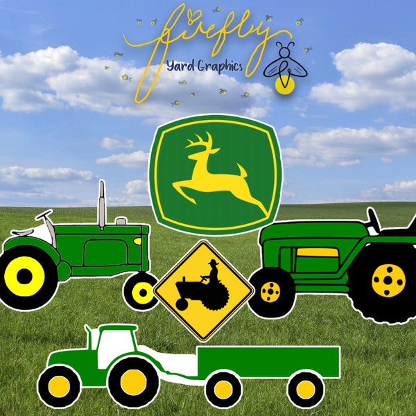 John Deere Yard Cards Etsy