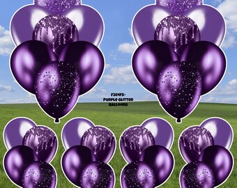 Deep Purple Balloons Yard Cards (F284HS)
