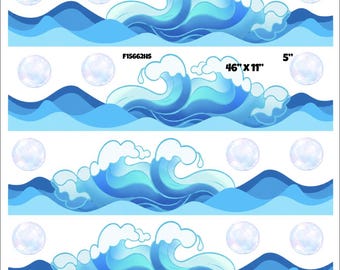 Waves Borders Yard Cards (F1562HS)
