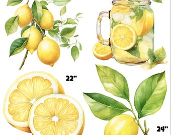 Large Summer Lemons Flair Yard Cards (F1508HS)