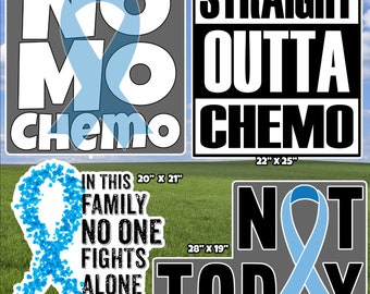Cancer/Chemo Fighter Flair/Signs Yard Cards