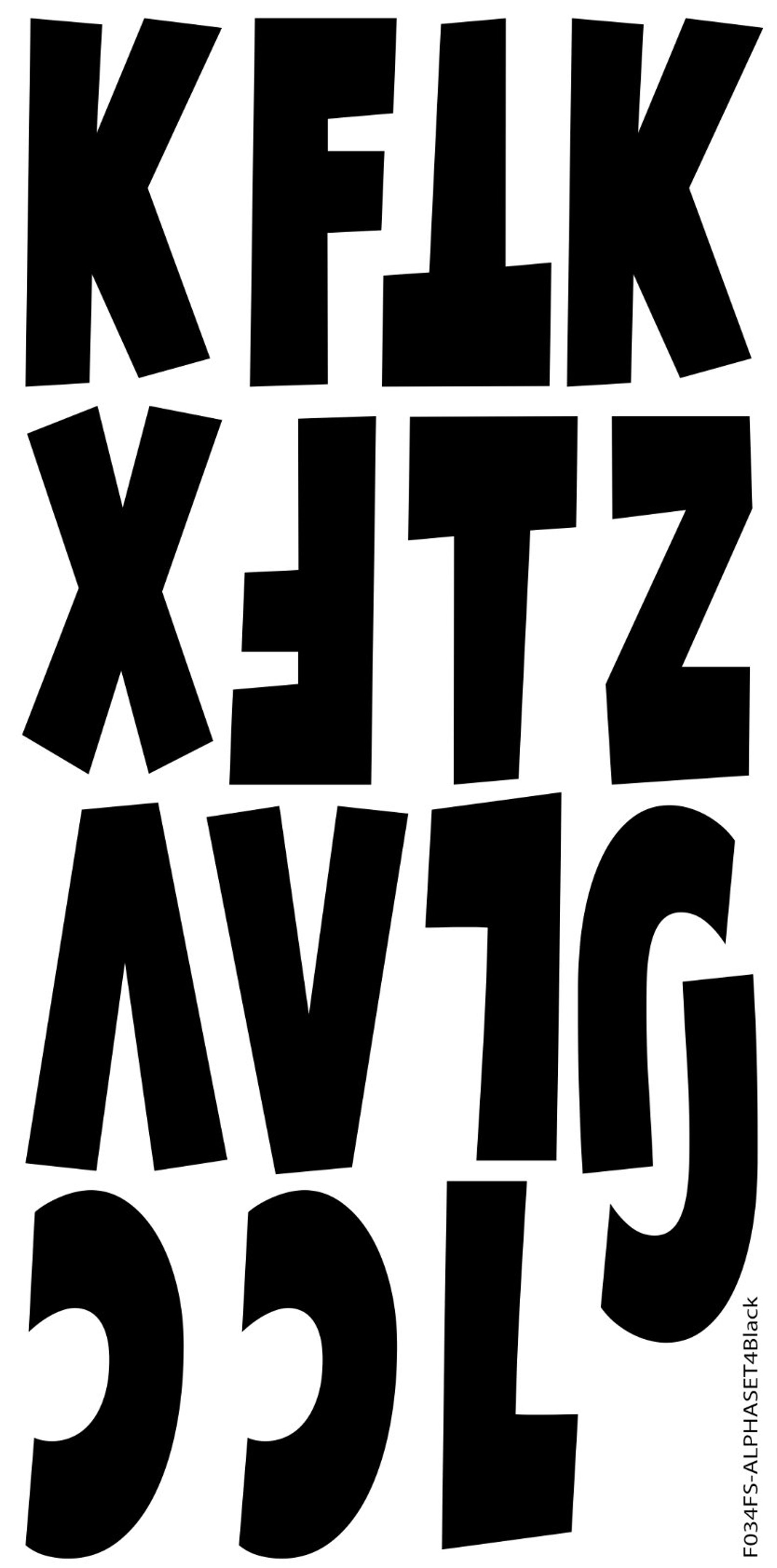 Starter Alphabet Set 23 Letters Luckiest Guy Yard Etsy