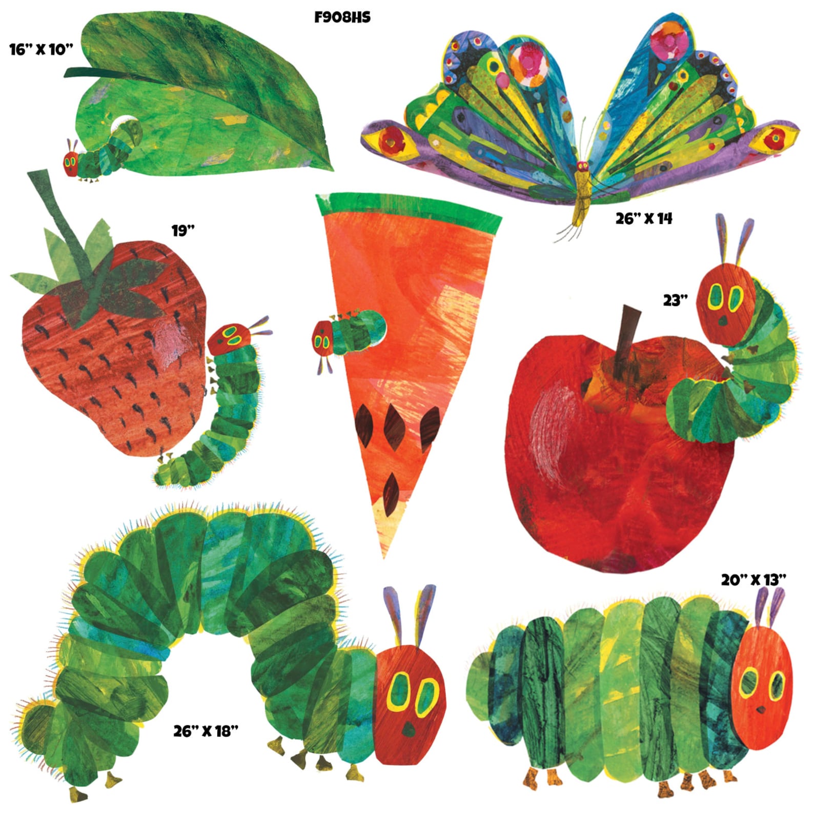 Caterpillar Butterfly Insect Flair UV Printed Yard Cards (F908HS) - Etsy