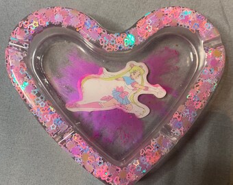 Vintage Pinup Girl Ashtray - Etsy