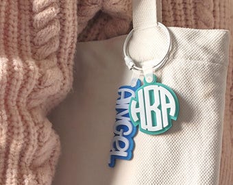 Acrylic Name Keychain, Backpack Tag, Custom Lunchbox Accessory
