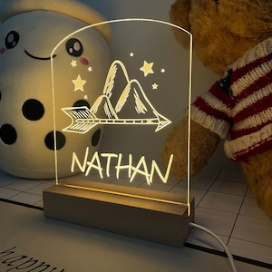 Personalisiertes Nachtlicht, Geschenk für Kinder, Schlafzimmer Dekor, Baby Nachtlicht, Baby Geschenk, Baby Shower Geschenk, Kinderzimmer Lampe, Weihnachtsgeschenk
