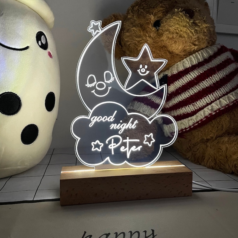 Personalized Night Lights Night Light Lamp Custom Night Etsy