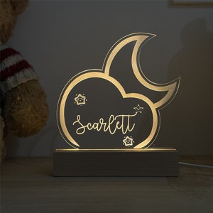 Gorgeous Night Light, Nursery Light, Baby Shower Gift, Newborn Gift, Gift Birth Girl, New Baby Gift, Baby Gift, Gift For Baby Room