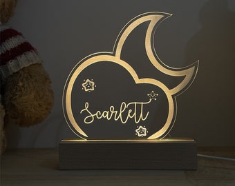 Gorgeous Night Light, Nursery Light, Baby Shower Gift, Newborn Gift, Gift Birth Girl, New Baby Gift, Baby Gift, Gift For Baby Room